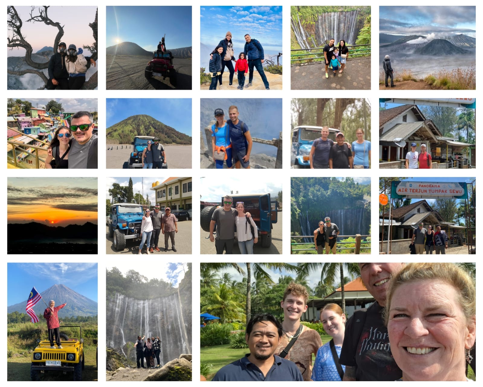 Panorama Bromo saat golden hour